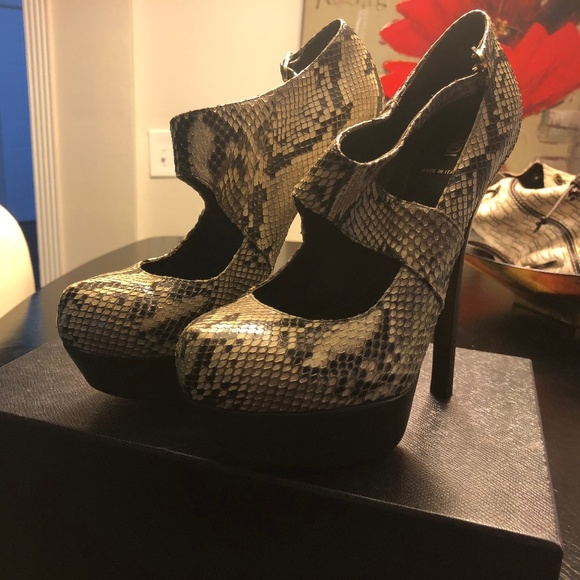 Fendi Python Platform Heels Eu 39.5 - Picture 2 of 8